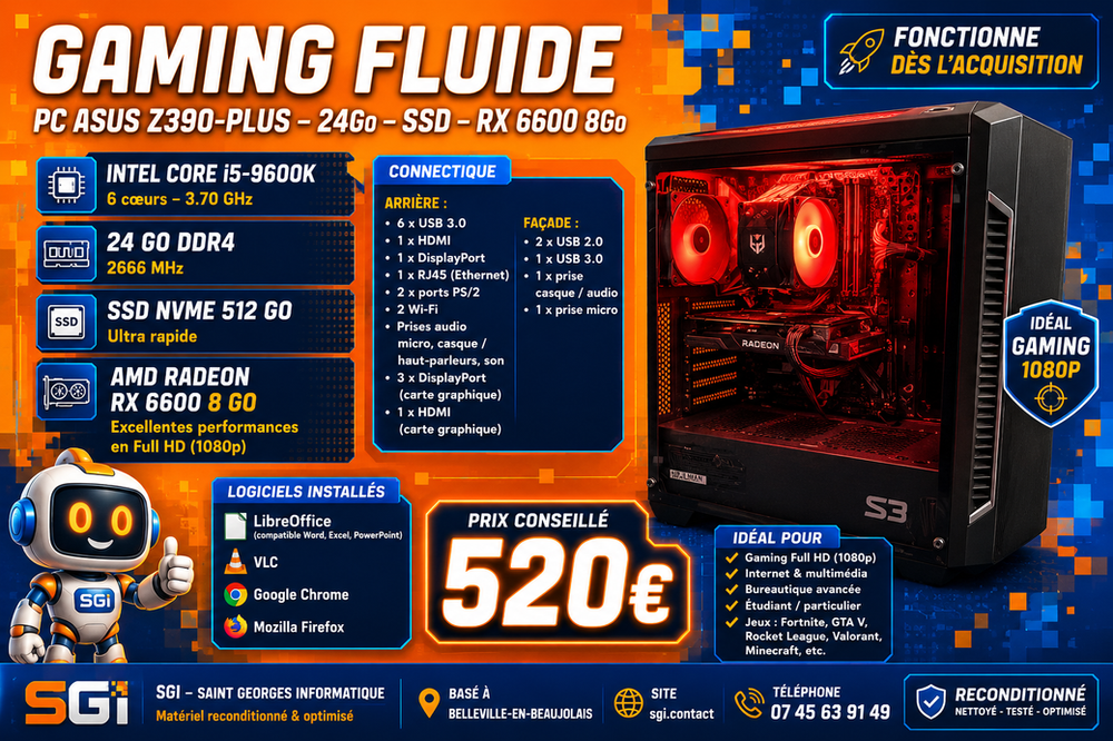 PC Fixe ASUS TUF Z390-PLUS GAMING