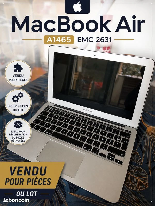 MacBook Air 11" A1465 EMC 2631 – Pour pièces